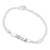 Peridot wrap pendant bracelet, 'Fortune Smile' - Sterling Silver Wrap Pendant Bracelet with Peridot Stone