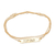 Gold-plated wrap pendant bracelet, 'Humble Golden' - 18k Gold-Plated Wrap Pendant Bracelet Crafted in Bali