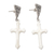Sterling silver dangle earrings, 'Faith Triquetra' - Sterling Silver Celtic Dangle Earrings Crafted in Bali
