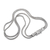 Collar de cadena de plata esterlina - Collar de cadena de dos hileras de plata esterlina pulida de Bali