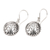 Sterling silver dangle earrings, 'Tropical Window' - Polished Sterling Silver Leafy Dangle Earrings from Bali (image 2b) thumbail