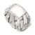 Sterling silver band ring, 'Swirling Jungle' - Traditional Balinese Sterling Silver Band Ring (image 2c) thumbail