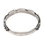 Sterling silver band ring, 'Precious Speckles' - Speckled Sterling Silver Band Ring Crafted in Bali (image 2c) thumbail
