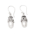 Cultured pearl dangle earrings, 'Leafy Fruit' - Cultured Pearl Dangle Earrings with Leafy Motifs thumbail