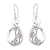 Sterling silver dangle earrings, 'Bamboo Rhythm' - Balinese Sterling Silver Dangle Earrings with Bamboo Motifs