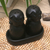 Salz- und Pfefferset aus Keramik - Salz- und Pfefferset für Katzen aus Keramik in schwarzen Farbtönen, hergestellt in Bali