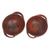 Ceramic serving bowls, 'Brown Feast' (pair) - Pair of Brown Ceramic Serving Bowls Crafted in Indonesia (image 2a) thumbail