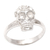 Sterling silver cocktail ring, ‘Skull Queen’ - Unisex Sterling Silver Skull Cocktail Ring Crafted in Bali