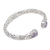 Gold-accented amethyst cuff bracelet, 'Purple Damsel' - Balinese 18k Gold-Accented Cuff Bracelet with Amethyst Gems