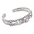 Gold-accented amethyst and prasiolite cuff bracelet, 'Dragonfly Fairy' - Gold-Accented Amethyst & Prasiolite Cuff Bracelet from Bali