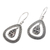 Sterling silver dangle earrings, 'Classic Speckles' - Sterling Silver Dangle Earrings with Classic Balinese Motifs
