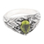Peridot domed ring, 'Natural Fortune' - Sterling Silver Domed Ring with One-Carat Peridot Stone thumbail