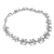 Sterling silver link bracelet, 'Chic Cloverleaf' - Sterling Silver Link Bracelet with Four-Leaf Clover Motif (image 2b) thumbail