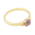Gold-plated amethyst solitaire ring, 'Purple Duchess' - 18k Gold-Plated Solitaire Ring with Faceted Amethyst Stone (image 2c) thumbail