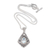 Blue topaz pendant necklace, 'Batur Style' - Sterling Silver Pendant Necklace with Blue Topaz Gemstone thumbail