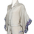 Silk robe, 'Tropical Grey' - Printed Floral Silk Robe with Matching Belt and Pockets