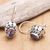 Amethyst drop earrings, 'Purple Mirage' - Sterling Silver Drop Earrings with Faceted Amethyst Stones