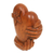 Wood sculpture, 'Love Butterfly' - Hand-Carved Suar Wood Sculpture of Heart and Butterfly
