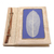 Natural fiber journal, 'Blue Leaf' - Hand-Crafted Eco-Friendly Natural Fiber Journal in Blue