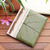 Natural fiber journal, 'Wisdom' - Hand-Crafted Eco-Friendly Natural Fiber Leaf-Themed Journal (image 2) thumbail