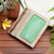 Natural fiber journal, 'Green Leaf' - Handmade Eco-Friendly Natural Fiber Leaf Journal in Green