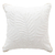 Linen cushion cover, 'Paradise Palms' - Leafy Ivory Linen Cushion Cover with Natural Fiber Accents