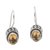 Citrine drop earrings, 'Yellow Essence' - Sterling Silver Drop Earrings with One-Carat Citrine Gems