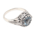 Blue topaz cocktail ring, 'Loyal Soul' - Sterling Silver Cocktail Ring with Two-Carat Blue Topaz Gem (image 2c) thumbail