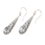 Blue topaz dangle earrings, 'Heavenly Queen in Blue' - Traditional Dangle Earrings with Two-Carat Blue Topaz Gems (image 2b) thumbail