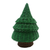 Rattan basket, 'Secret Christmas Tree' - Holiday Christmas Tree Rattan Basket Painted by Hand