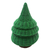 Rattan basket, 'Secret Christmas Tree' - Holiday Christmas Tree Rattan Basket Painted by Hand