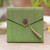 Natural fiber notebook, 'Green Voyage' - Handcrafted Green Natural Fiber Notebook from Bali (image 2) thumbail