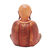Wood statuette, 'The Wisdom of Buddha' - Hand-Carved Suar Wood Buddha Statuette in an Antique Finish (image 2d) thumbail