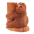 Wood sculpture, 'Slow Loris Hug' - Balinese Hand-Carved Suar Wood Sculpture of Slow Loris (image 2b) thumbail