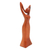 Wood sculpture, 'Self Love' - Signed Suar Wood Sculpture of Woman Hand-Carved in Bali