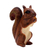 Wood statuette, 'Fluffy Energy' - Hand-Carved Jempinis Wood Squirrel Statuette Painted in Bali (image 2a) thumbail