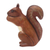 Wood statuette, 'Fluffy Energy' - Hand-Carved Jempinis Wood Squirrel Statuette Painted in Bali (image 2c) thumbail