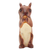 Wood statuette, 'Fluffy Energy' - Hand-Carved Jempinis Wood Squirrel Statuette Painted in Bali (image 2d) thumbail