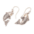 Gold-accented dangle earrings, 'Koi Pair' - 18k Gold-Accented Koi Fish Sterling Silver Dangle Earrings