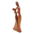Wood sculpture, 'Dancing with Daughter' - Mother and Daughter Sculpture Hand-Carved from Wood in Bali (image 2b) thumbail