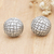 Sterling silver stud earrings, 'Sweet Look' - Sterling Silver Modern Stud Earrings Crafted in Bali