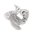 Sterling silver cocktail ring, 'Heavenly Dove' - Dove-Themed Sterling Silver Cocktail Ring from Bali thumbail