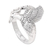 Sterling silver cocktail ring, 'Heavenly Dove' - Dove-Themed Sterling Silver Cocktail Ring from Bali (image 2b) thumbail