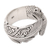 Sterling silver band ring, 'Feather Embrace' - Feather-Themed Sterling Silver Band Ring Crafted in Bali (image 2d) thumbail