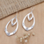 Sterling silver dangle earrings, 'Tropical Swings' - Sterling Silver Dangle Earrings with a Polished Finish (image 2) thumbail