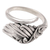 Sterling silver cocktail ring, 'Enchanted Flight' - Wing-Themed Sterling Silver Cocktail Ring from Bali