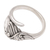 Sterling silver cocktail ring, 'Enchanted Flight' - Wing-Themed Sterling Silver Cocktail Ring from Bali