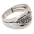 Sterling silver band ring, 'Island Awakening' - Polished Sterling Silver Band Ring with Traditional Motifs (image 2c) thumbail