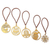 Handcrafted ornaments, 'Magical Eve' (set of 5) - Set of 5 Handcrafted Gold-Toned Ornaments from Bali