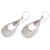 Amethyst dangle earrings, 'Ethereal Wisdom' - Polished Amethyst and Sterling Silver Dangle Earrings (image 2b) thumbail